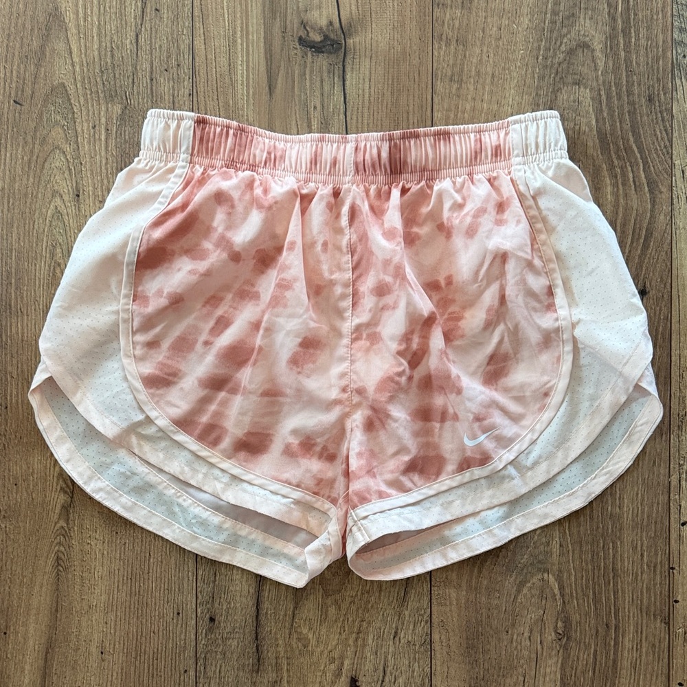 Women's Nike Pink Tie-Dye Shorts